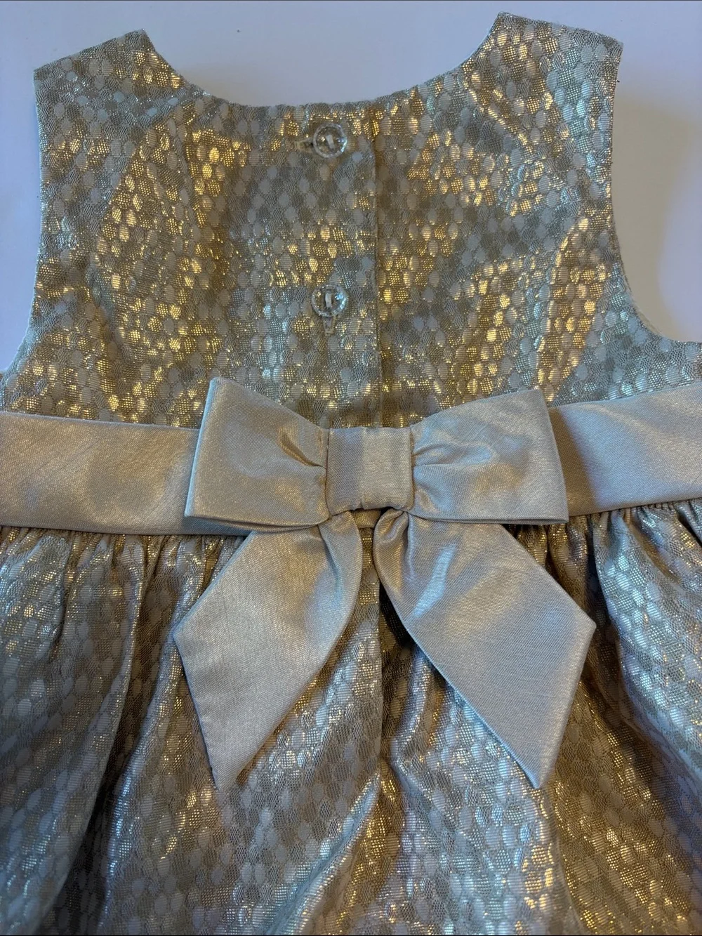 Gymboree Metallic Gold Dot Party Dress